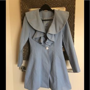 Adorable feminine light blue coat